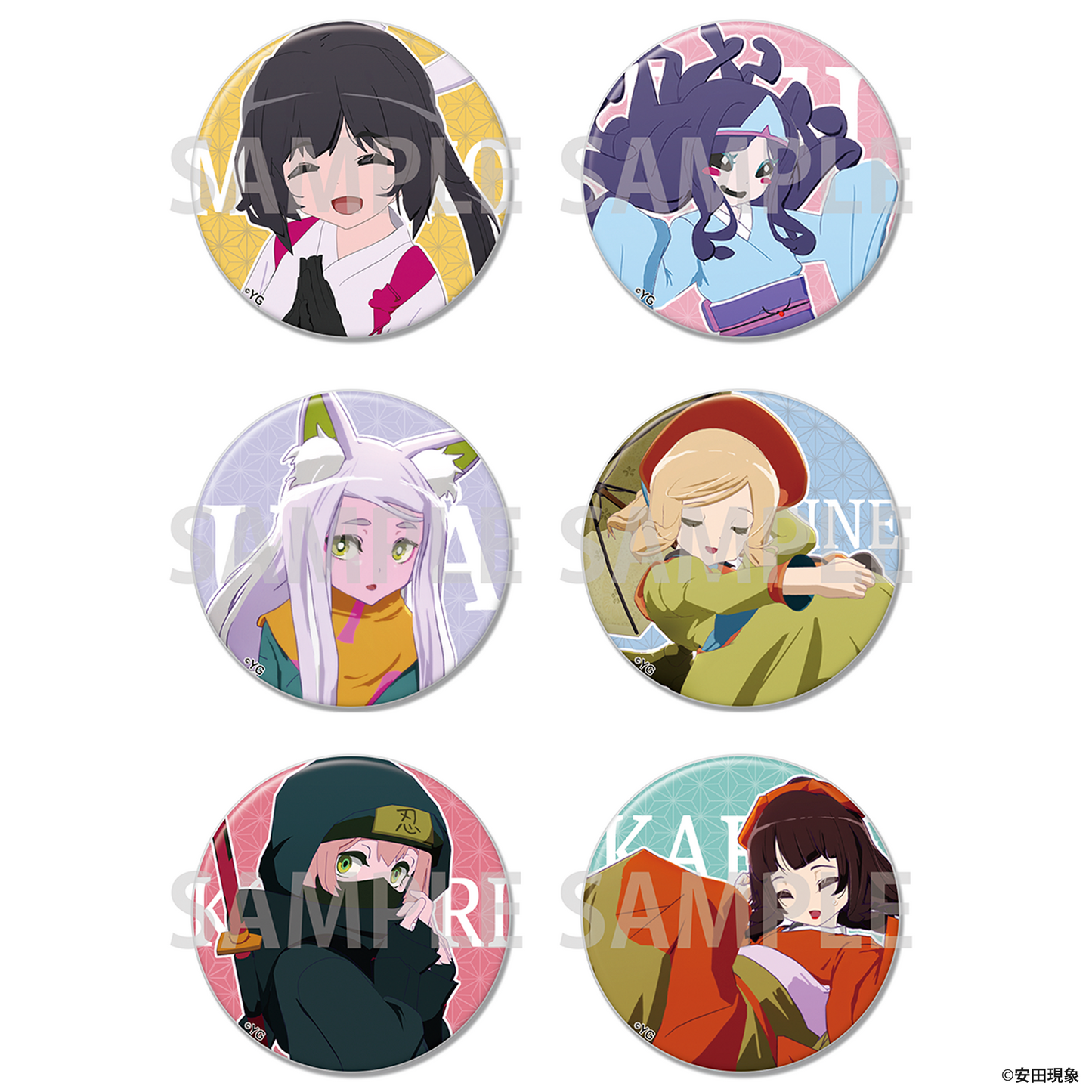 トレーディング缶バッジコレクション(全6種)