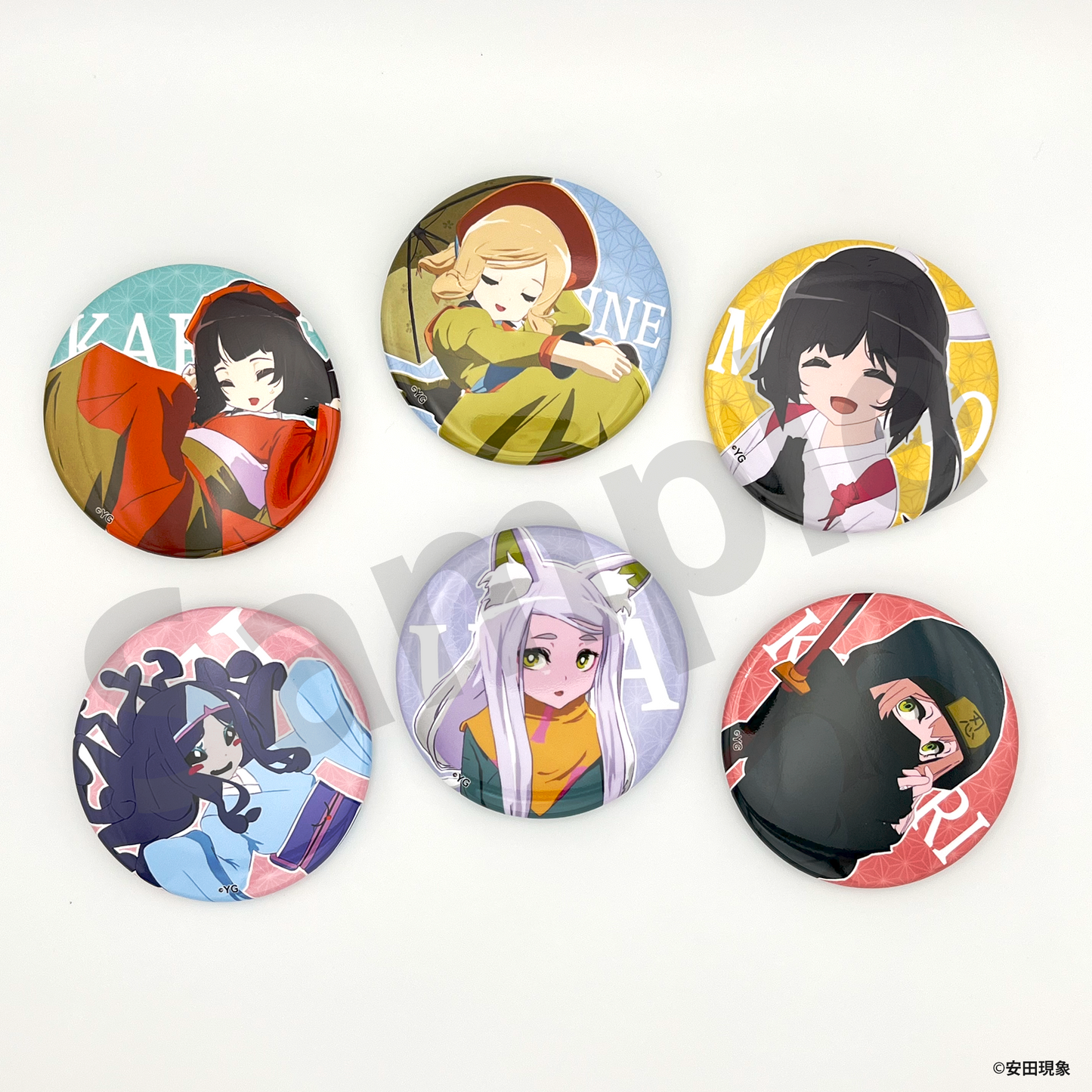 トレーディング缶バッジコレクション(全6種)