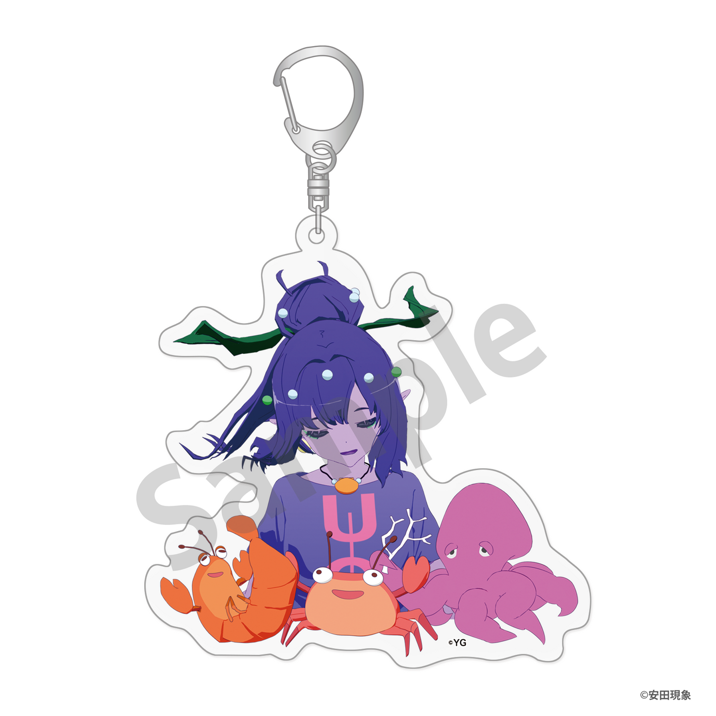 アクリルキーホルダー <ワタ&海の仲間たち>